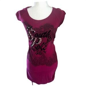 Vintage rare Y2K South Pole bodycon dress sz M
